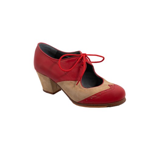 Professional Flamenco Shoes Luna Model Chapin Combinado No 35 in Stock-